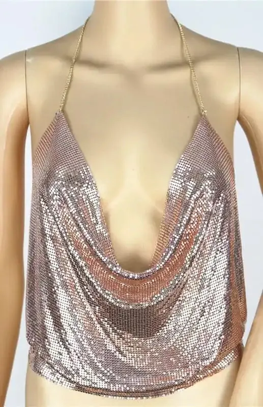 Top For Women For Parties. Sexy Sequin Top For Women