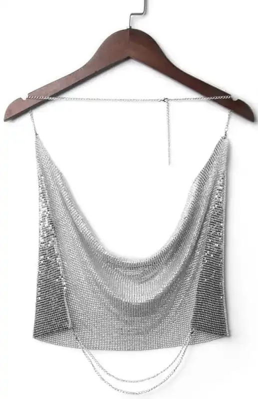 Top For Women For Parties. Sexy Sequin Top For Women