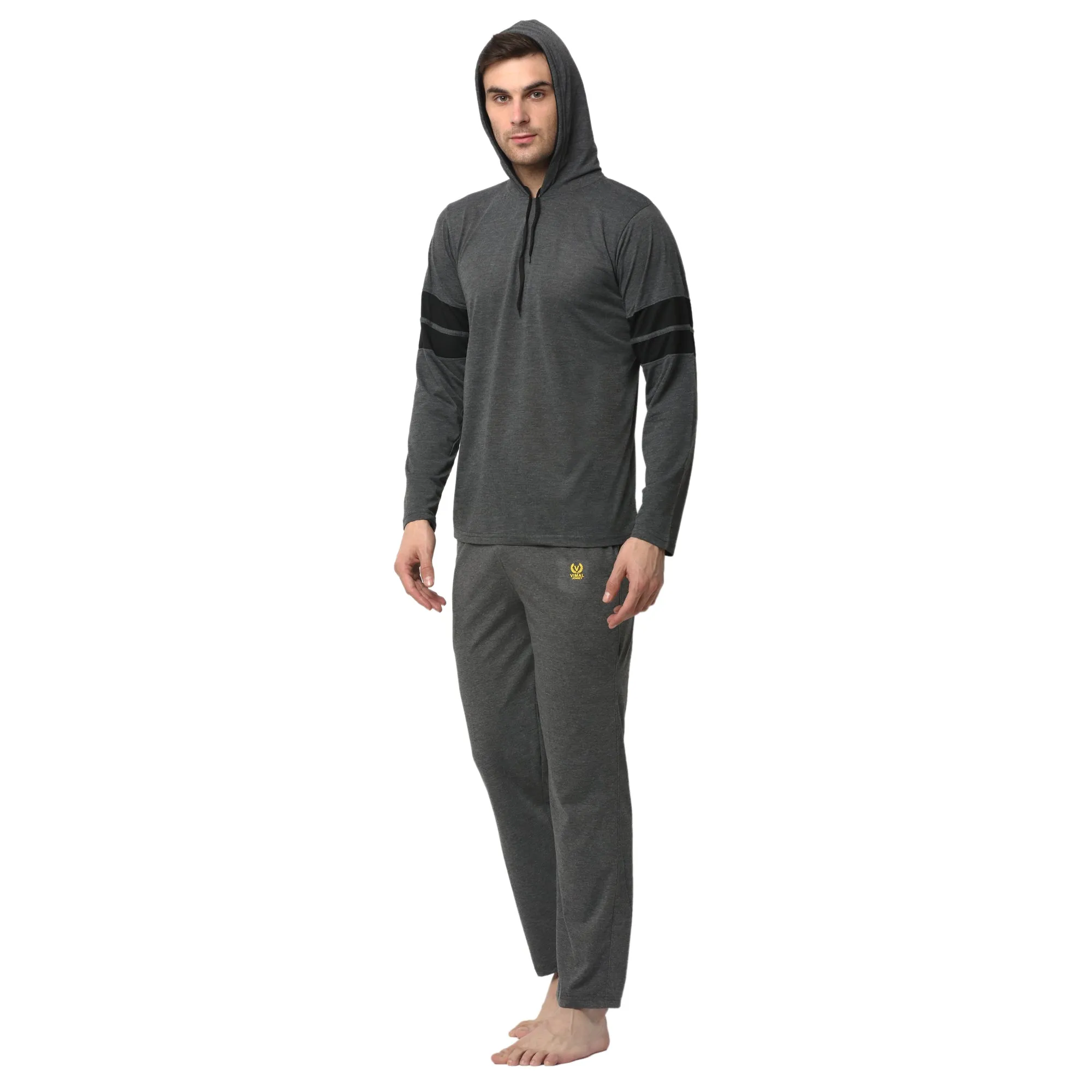 Vimal Jonney Grey Night Suit For Men's