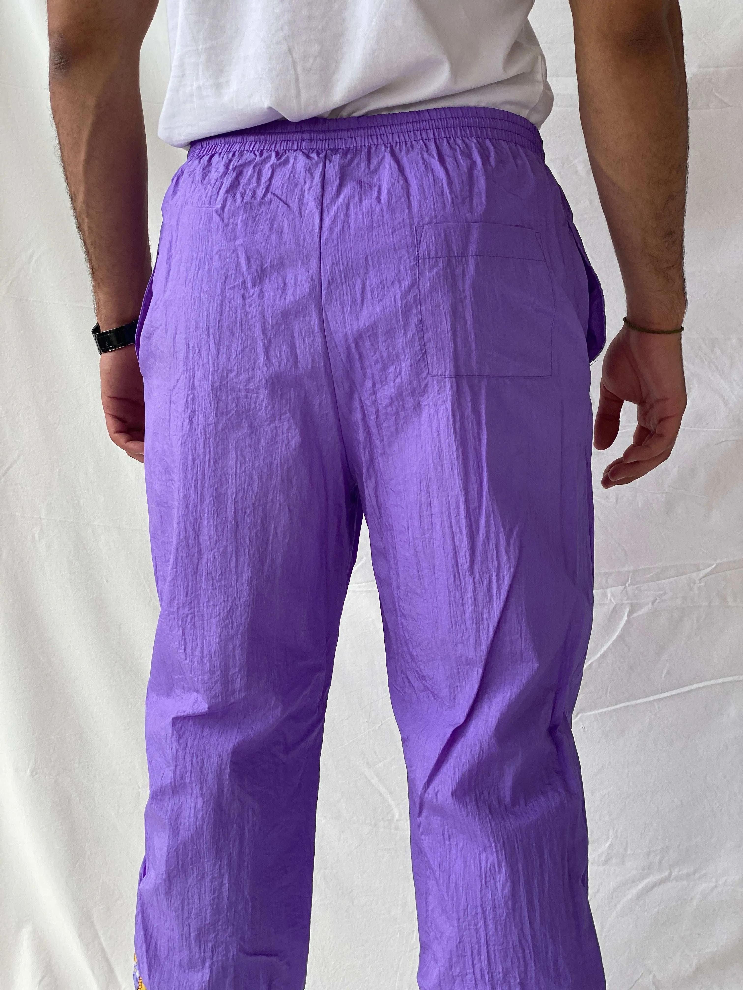 Vintage 80s/90s Sportswear Purple Windbreaker Track Pants - S