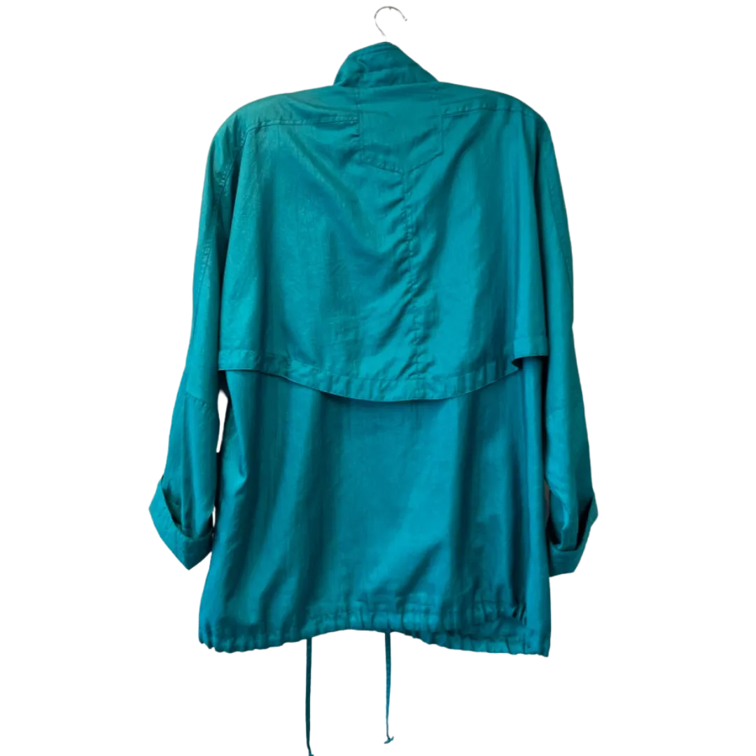 vintage teal windbreaker - 18