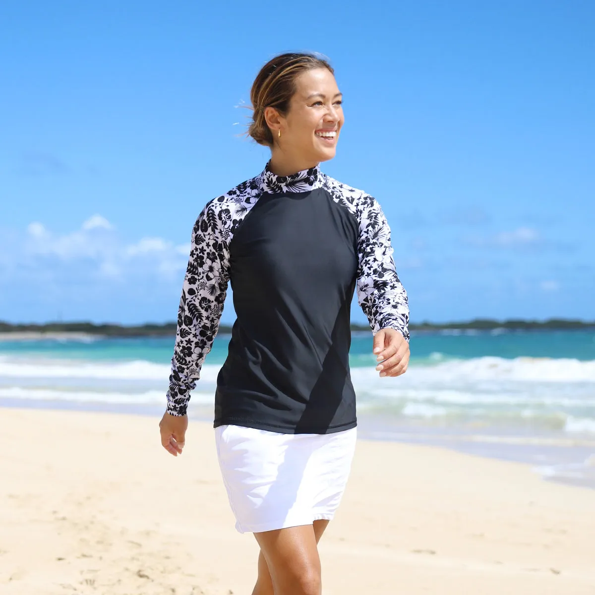 Women's Aloha Long Sleeve Sun & Swim Shirt
