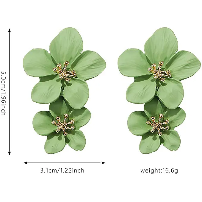 Women's Boho Flower Shaped Daisy Stud Earrings