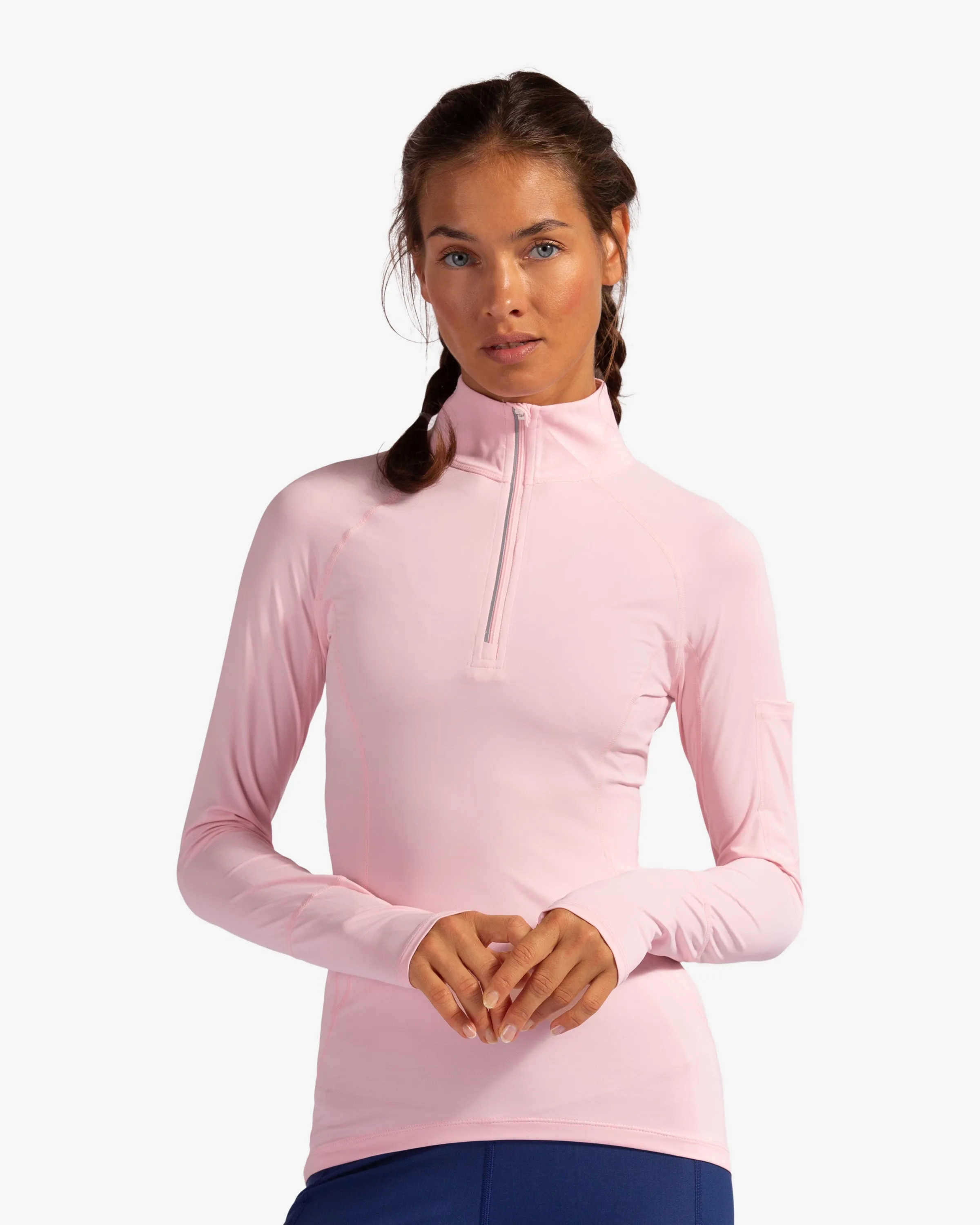 WOMEN'S MOCK ZIP TOP (3001)